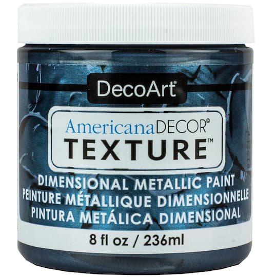 6 Pack: DecoArt&#xAE; Americana D&#xE9;cor&#xAE; Texture&#x2122; Dimensional Metallic Paint